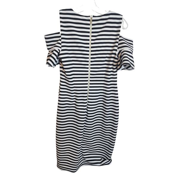 Calvin Klein Cold Shoulder Sheath Dress, Size 10 - Picture 6 of 6